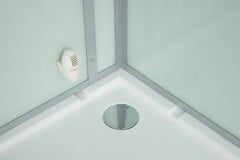 Maya Bath Lucca Steam Shower – Modern Glass Spa with Smart TV, Body Jets & Steam Therapy (Platinum Lucca-L)