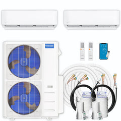 MRCOOL DIY 5th Gen Multi-Zone 2-Zone 36K BTU (12K + 12K) Ductless Mini-Split AC & Heat Pump