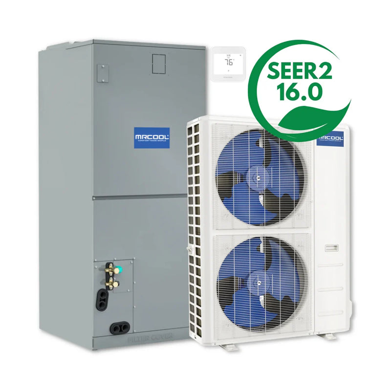 MRCOOL Hyper Heat 5 Ton 60,000 BTU 16 SEER2 Central Ducted Heat Pump Split System - 2nd Gen