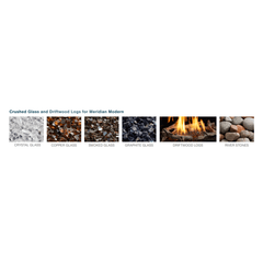 Majestic Meridian Modern 42 Inch Top Direct Vent Natural Gas Fireplace with IntelliFire Touch Ignition System MER42MN