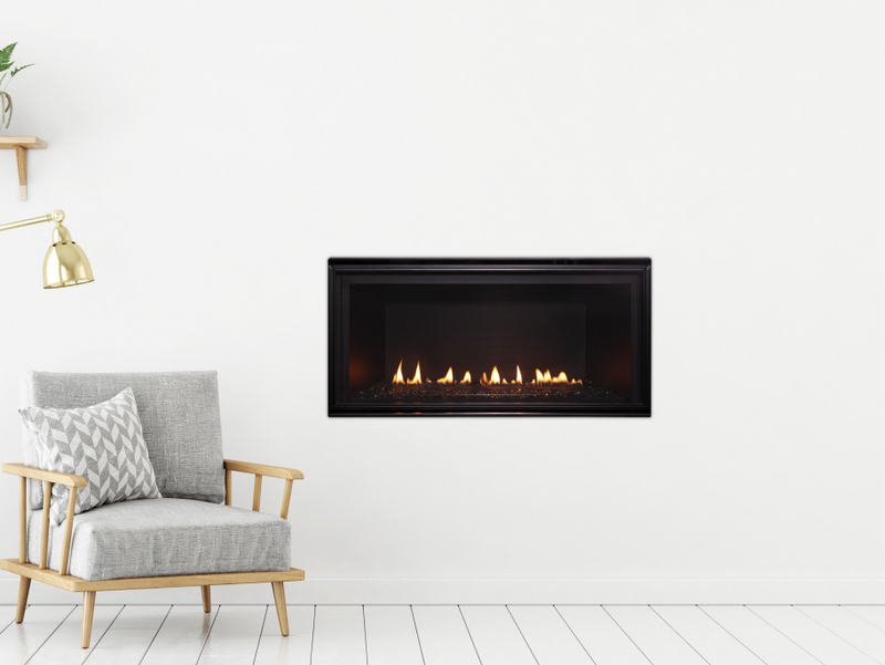 Majestic 36 Inch Direct Vent Linear Natural Gas Fireplace with IntelliFire Ignition System DVLINEAR36
