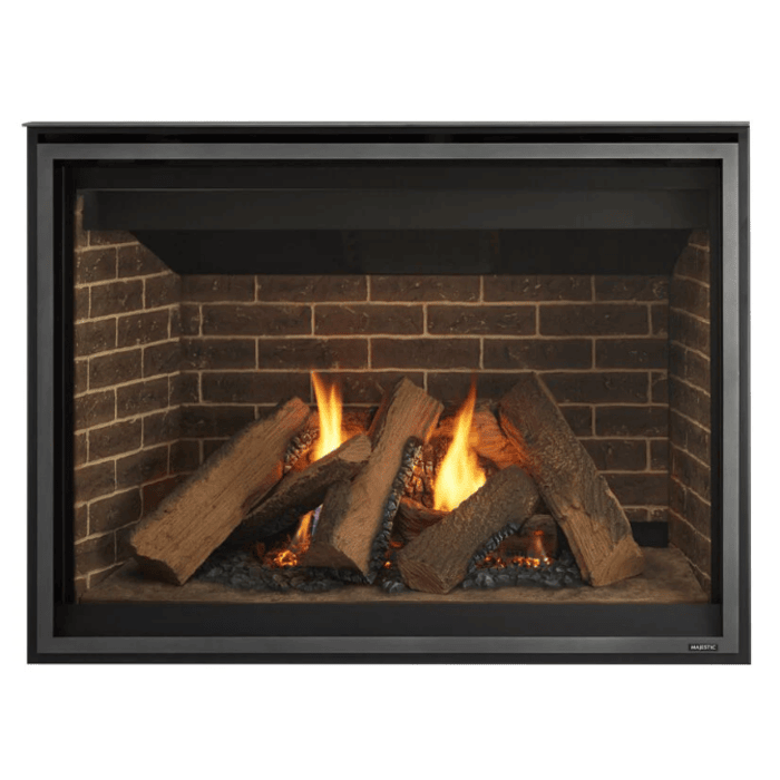 Majestic Meridian Modern 42 Inch Top Direct Vent Natural Gas Fireplace with IntelliFire Touch Ignition System MER42MN