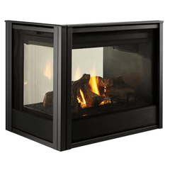 Majestic Pier 36 Inch Peninsula Multi-Sided Top/Rear Direct Vent Natural Gas Fireplace with IntelliFire Touch Ignition System PIER-DV36IN