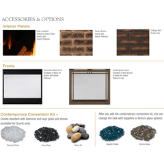 Majestic Quartz 32 Inch Top/Rear Direct Vent Gas Fireplace with IntelliFire Touch Ignition System QUARTZ32IFTN