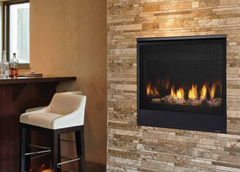 Majestic Quartz 32 Inch Top/Rear Direct Vent Gas Fireplace with IntelliFire Touch Ignition System QUARTZ32IFTN