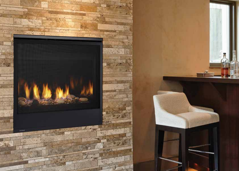 Majestic Quartz 36 Inch Top/Rear Direct Vent Gas Fireplace with IntelliFire Touch Ignition System QUARTZ36IFTN