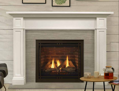 Majestic Quartz 42 Inch Top/Rear Direct Vent Gas Fireplace with IntelliFire Touch Ignition System QUARTZ42IFTN