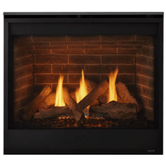 Majestic Quartz Platinum 36 Inch Top/Rear Direct Vent Gas Fireplace with IntelliFire Touch Ignition System QUARTZPLA36IN