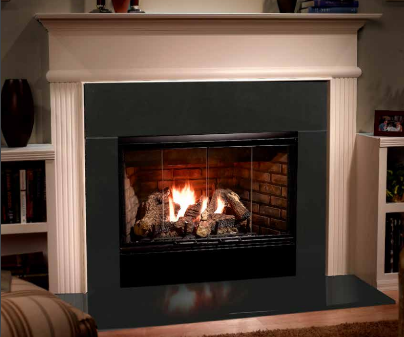 Majestic Reveal Open Hearth B-Vent Gas Fireplace with IntelliFire Ignition System RBV4236IT