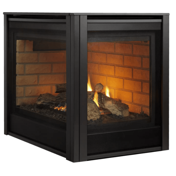 Majestic Right/Left Corner 36 Inch Top/Rear Direct Vent Natural Gas Fireplace with IntelliFire Touch Ignition System RCOR-DV36IN