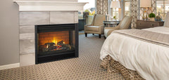 Majestic Right/Left Corner 36 Inch Top/Rear Direct Vent Natural Gas Fireplace with IntelliFire Touch Ignition System RCOR-DV36IN