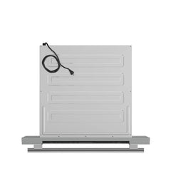 FORNO 30.1-inch microwave drawer with handle, stainless steel and black FMWDR3000-30