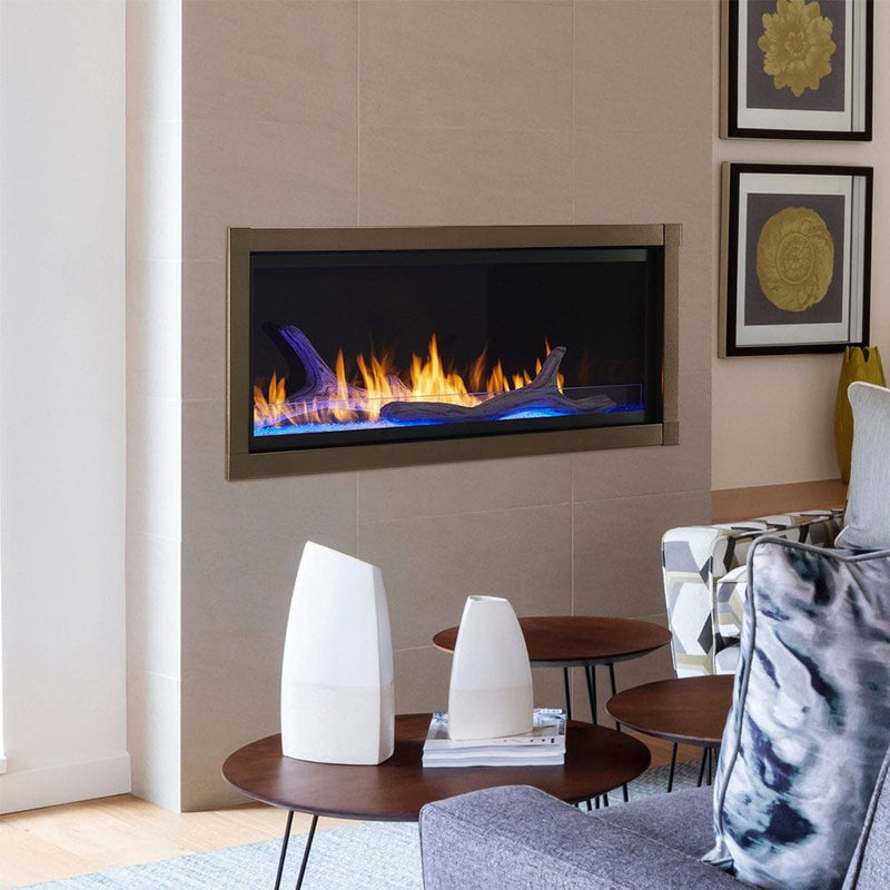 Monessen 42-inch Artisan Vent-Free Linear Gas Fireplace with IPI Plus Electronic Ignition and Remote Control AVFL42NIP-RB