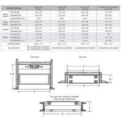 Monessen 42-inch Artisan Vent-Free Linear Gas Fireplace with IPI Plus Electronic Ignition and Remote Control AVFL42NIP-RB
