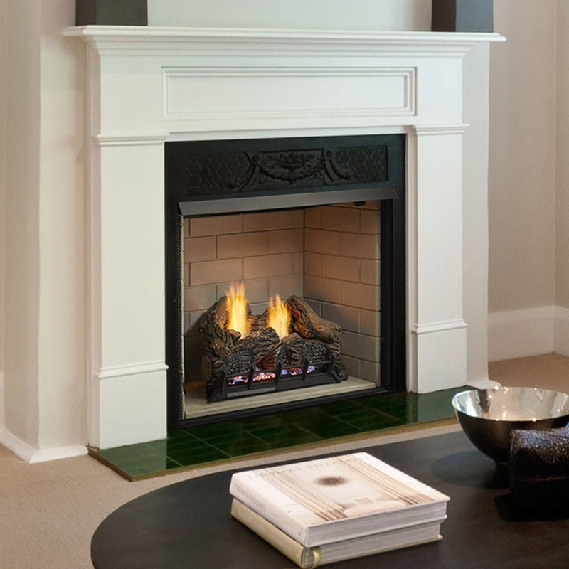 Monessen 32-inch Lo-Rider Clean Face Vent-Free Gas Firebox with Interior Panels LCUF32CR-C