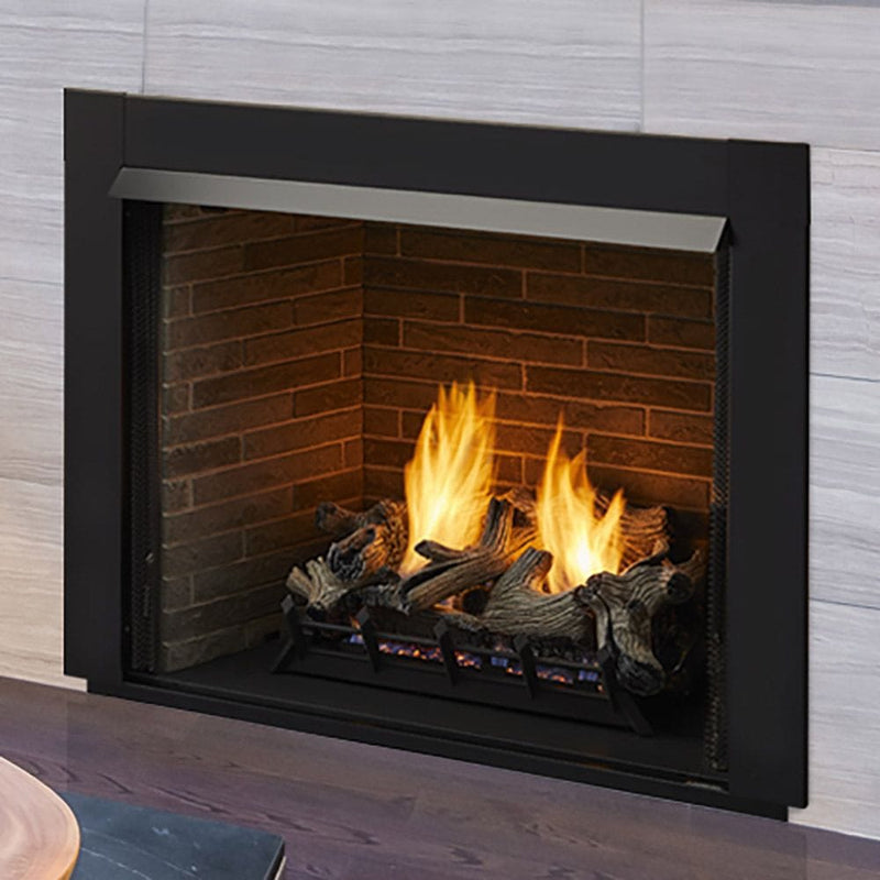 Monessen 36-inch Lo-Rider Clean Face Vent-Free Gas Firebox with Interior Panels LCUF36CR-C