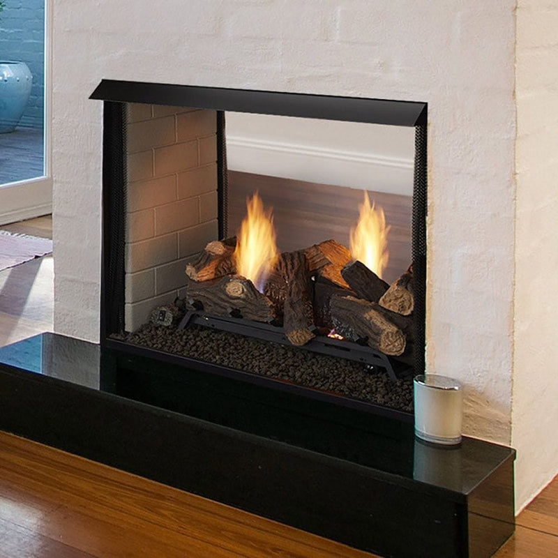 Monessen 36-inch Lo-Rider Double-Sided Clean Face Vent-Free Firebox with Traditional Refractory Firebrick LSTF36-B