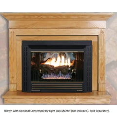 Buck Stove Model 34 Contemporary Vent Free Gas Fireplace with Blower Indoor NV 344EBNAT-CONTMP
