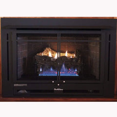 Buck Stove Manhattan 34" Ventless Gas Fireplace Insert with Logs & Blower - NV344EBLPMAN