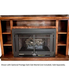 Buck Stove Manhattan 34" Ventless Gas Fireplace Insert with Logs & Blower - NV344EBLPMAN