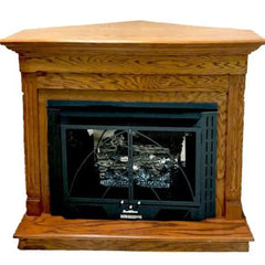 Buck Stove 384 34" Ventless Gas Heating Stove/Fireplace with Logs & Blower - NV 3844NAT-DOORS