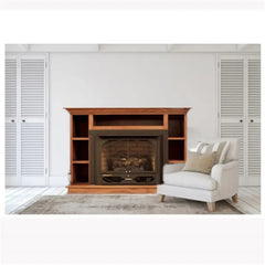 Buck Stove 384 34" Ventless Gas Heating Stove/Fireplace with Logs & Blower - NV 3844NAT-DOORS