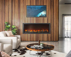 Napoleon 74-Inch Astound Built-In Electric Fireplace With Wi-Fi Connectivity Indoor NEFB74AB
