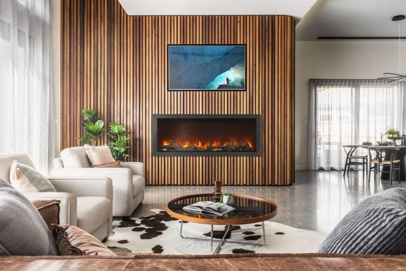 Napoleon 74-Inch Astound Built-In Electric Fireplace With Wi-Fi Connectivity Indoor NEFB74AB