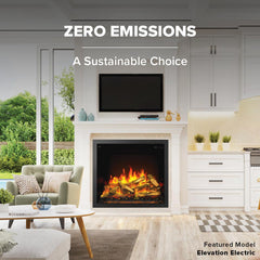 Napoleon 42-Inch Elevation Built-In Electric Fireplace Indoor NEFB42H-MF
