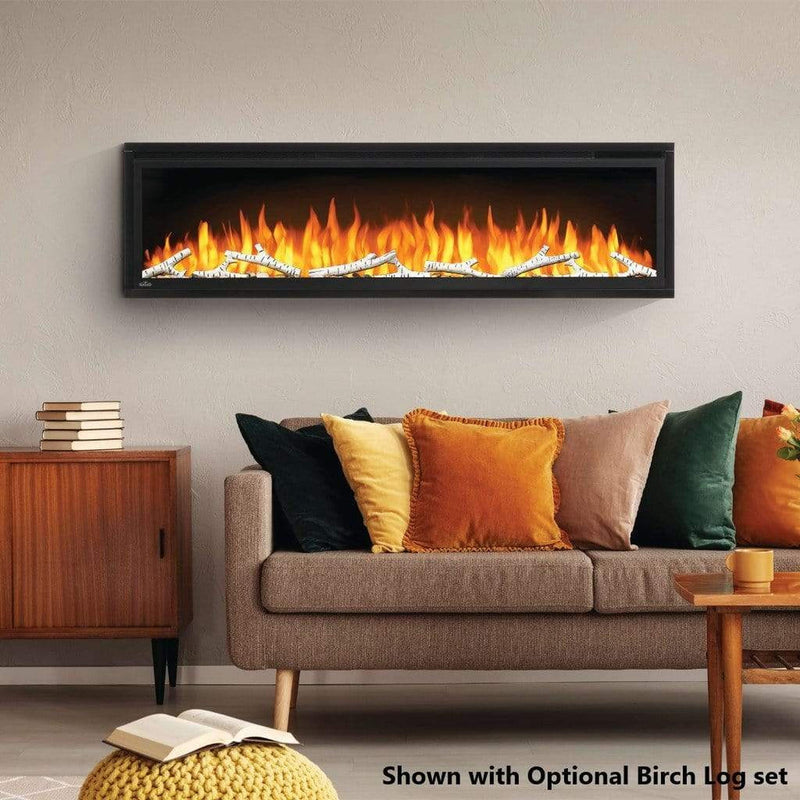 Napoleon 60-Inch Entice Wall Mounted Electric Fireplace Sleek Design Indoor NEFL60CFH-1