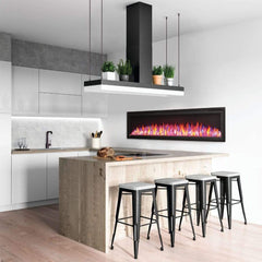 Napoleon 60-Inch Entice Wall Mounted Electric Fireplace Sleek Design Indoor NEFL60CFH-1