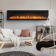 Napoleon 72-Inch Entice Wall Mount Electric Fireplace Sleek Design Indoor NEFL72CFH-1