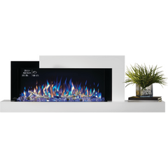 Napoleon 59-Inch Stylus Cara Elite Wall-Mounted Electric Fireplace with Shelf Indoor NEFP32-5019W-IOT