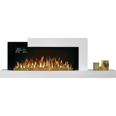 Napoleon 59-Inch Stylus Cara Elite Wall-Mounted Electric Fireplace with Shelf Indoor NEFP32-5019W-IOT