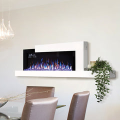Napoleon 59-Inch Stylus Cara Elite Wall-Mounted Electric Fireplace with Shelf Indoor NEFP32-5019W-IOT