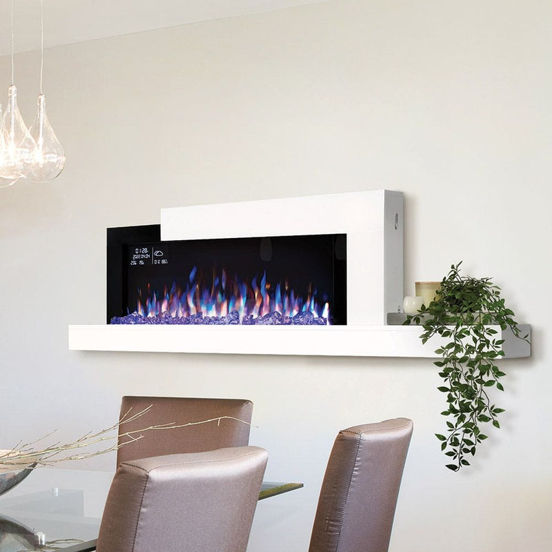 Napoleon 59-Inch Stylus Cara Elite Wall-Mounted Electric Fireplace with Shelf Indoor NEFP32-5019W-IOT