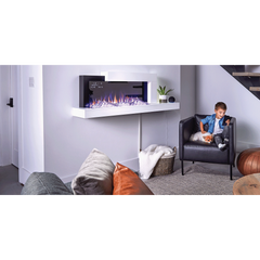 Napoleon 59-Inch Stylus Cara Elite Wall-Mounted Electric Fireplace with Shelf Indoor NEFP32-5019W-IOT