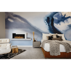 Napoleon 59-Inch Stylus Cara Elite Wall-Mounted Electric Fireplace with Shelf Indoor NEFP32-5019W-IOT