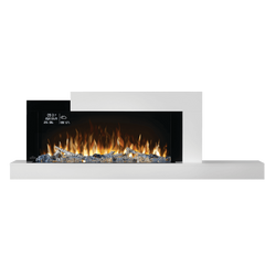 Napoleon 59-Inch Stylus Cara Elite Wall-Mounted Electric Fireplace with Shelf Indoor NEFP32-5019W-IOT