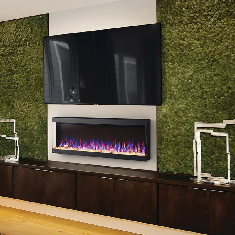 Napoleon 50-Inch Trivista Pictura 3-Sided Wall-Mounted Electric Fireplace Indoor NEFL50H-3SV