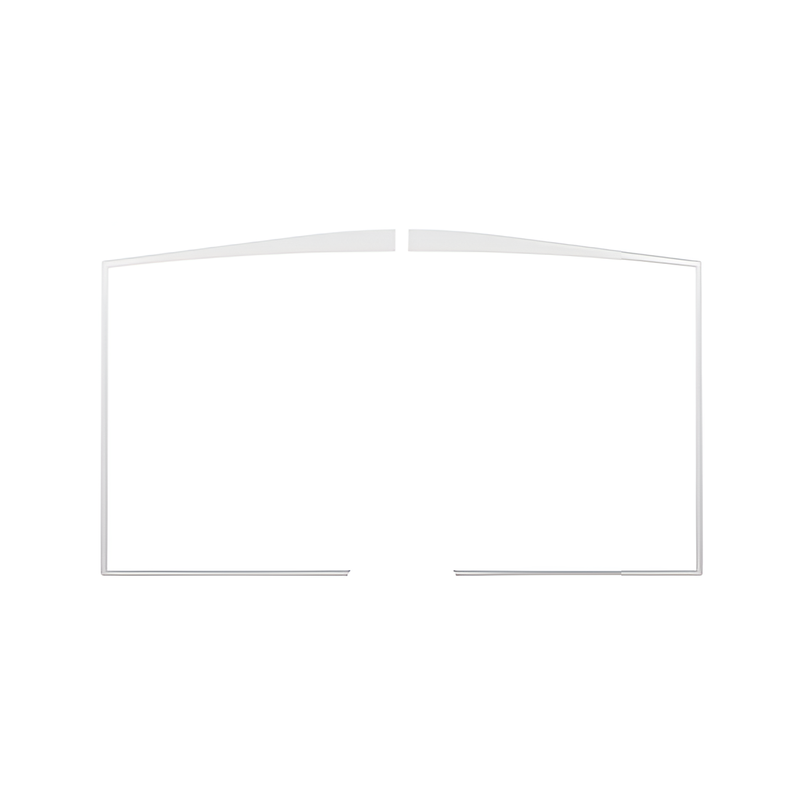Brushed Nickel Door Overlay - OA10612