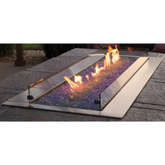 Empire 48" Carol Rose Outdoor Stainless Steel Linear Gas Fire Pit OL48TP10P