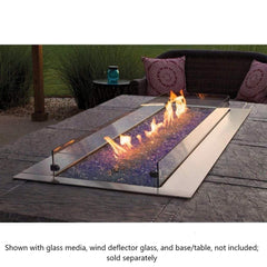 Empire 48" Carol Rose Outdoor Stainless Steel Linear Gas Fire Pit OL48TP10P