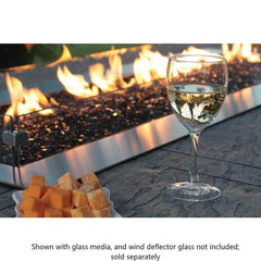 Empire 48" Carol Rose Outdoor Stainless Steel Linear Gas Fire Pit OL48TP10P