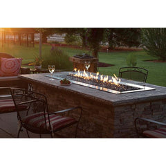 Empire 60" Carol Rose Outdoor Stainless Steel Linear Gas Fire Pit OL60TP10P