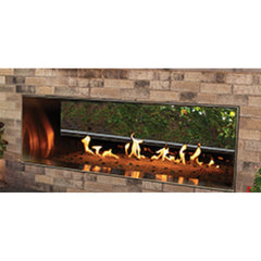 Empire 60" Carol Rose Outdoor Double-Sided Vent-Free Stainless Steel Linear Gas Fireplace OLL60SP12SP