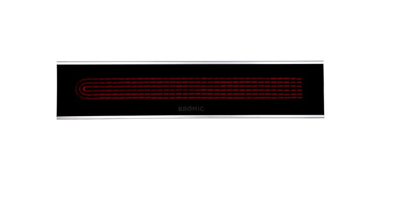 Bromic Heating 50-Inch 3400W 11,600 BTU Platinum Smart-Heat Series II 240V Electric Patio Heater - Black - BH0320005