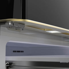 FORNO Luigi 18 cu.ft. French Door Refrigerator Antique Brass Handles FFFFD1791-33BLK