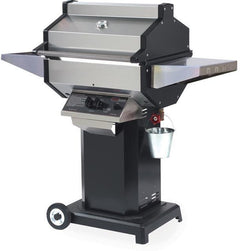 Phoenix SDBOCP Stainless Steel Propane Gas Grill Head On Black Aluminum Pedestal Cart