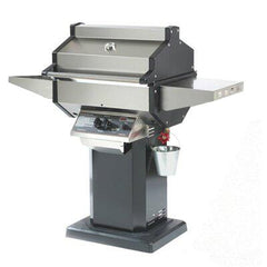 Phoenix Stainless Steel Propane Gas Grill Head On Black Aluminum Patio Base - SDBOPP